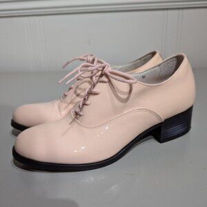 Gravity Pope blush pink heeled oxford shoes - size 36